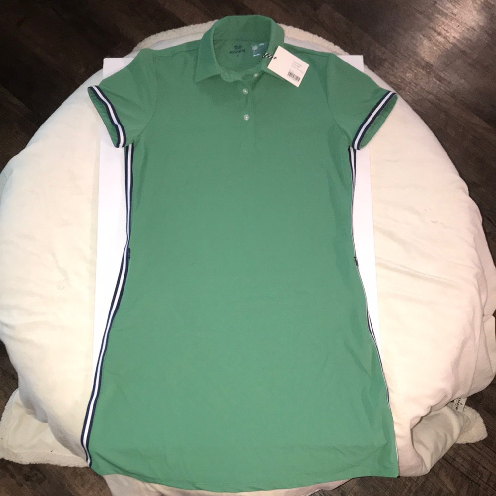 Elegant Green Polo Midi Dress